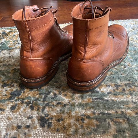 Oak Street Bootmakers Trench Boot in Walnut Overdye Camello Asportabile