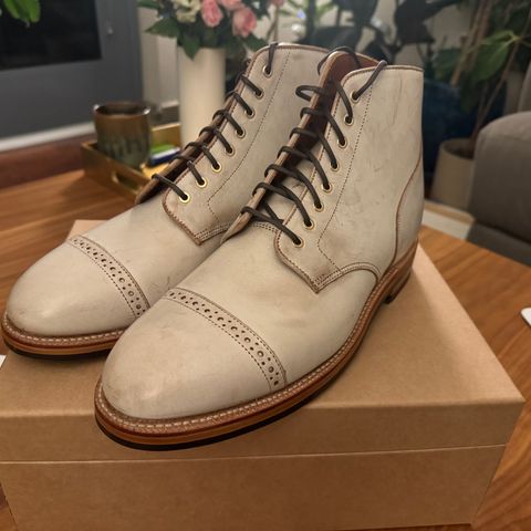 Grant Stone Garrison Boot in Conceria Walpier Ghost Buttero
