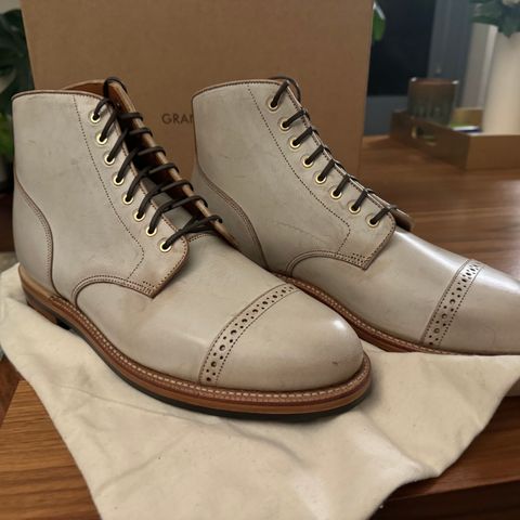 Grant Stone Garrison Boot in Conceria Walpier Ghost Buttero
