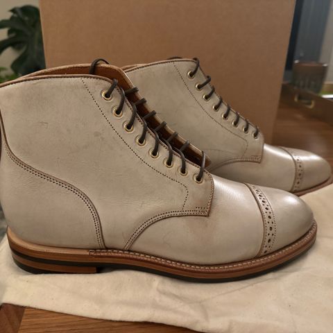 Grant Stone Garrison Boot in Conceria Walpier Ghost Buttero