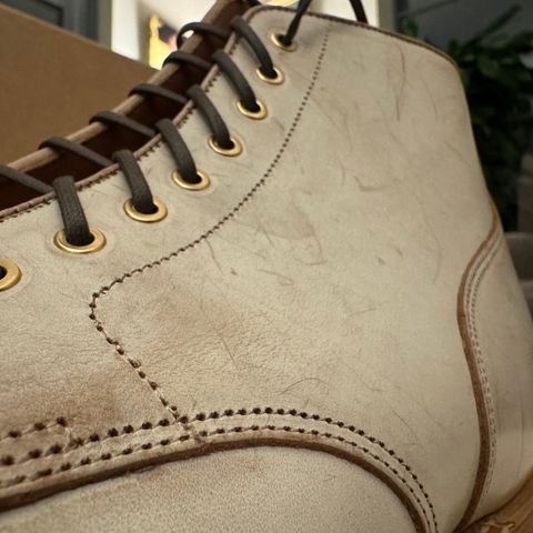 Grant Stone Garrison Boot in Conceria Walpier Ghost Buttero