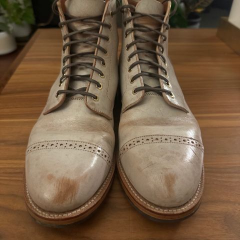 Grant Stone Garrison Boot in Conceria Walpier Ghost Buttero