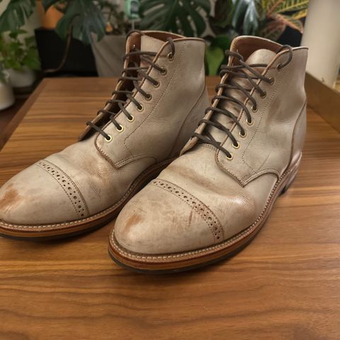 Grant Stone Garrison Boot in Conceria Walpier Ghost Buttero