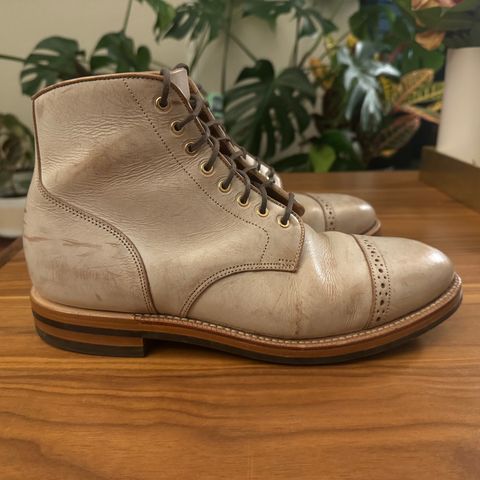 Grant Stone Garrison Boot in Conceria Walpier Ghost Buttero
