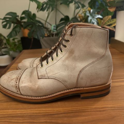 Grant Stone Garrison Boot in Conceria Walpier Ghost Buttero