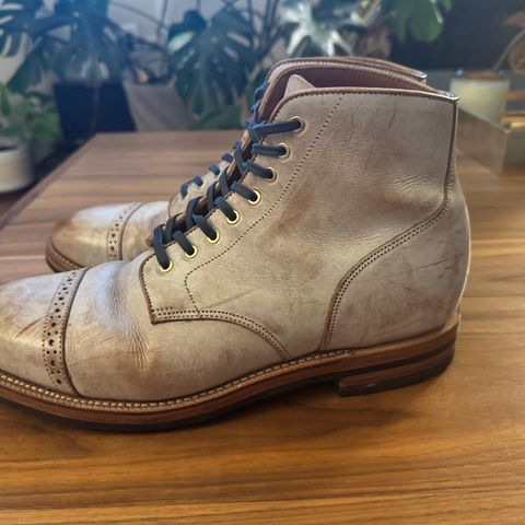 Grant Stone Garrison Boot in Conceria Walpier Ghost Buttero