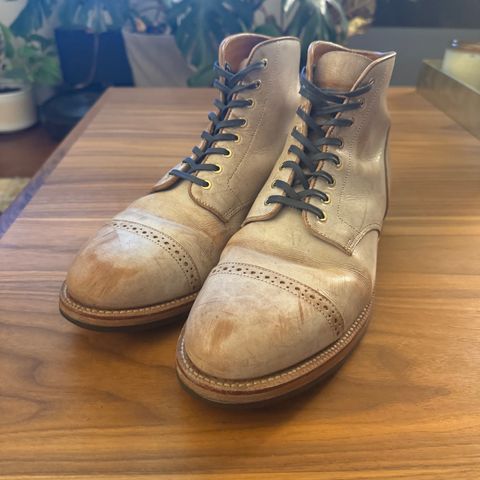 Grant Stone Garrison Boot in Conceria Walpier Ghost Buttero