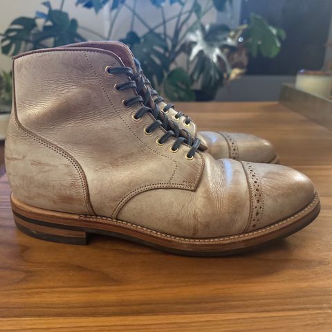 Grant Stone Garrison Boot in Conceria Walpier Ghost Buttero