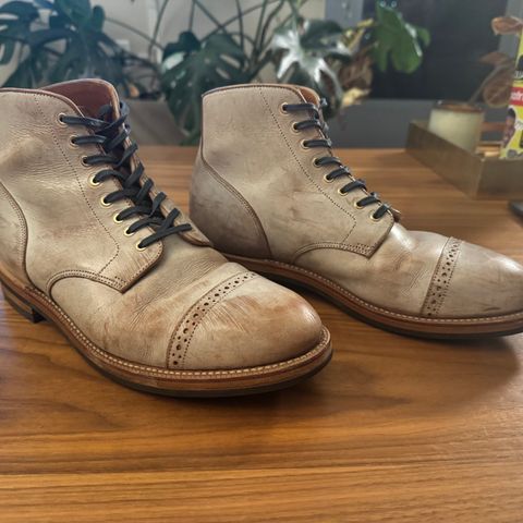 Grant Stone Garrison Boot in Conceria Walpier Ghost Buttero