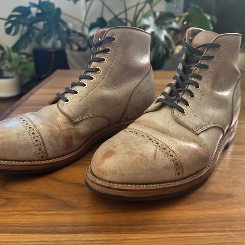 Grant Stone Garrison Boot in Conceria Walpier Ghost Buttero