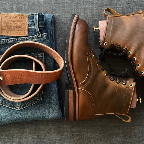 Nicks Falcon in Horween Orange Predator