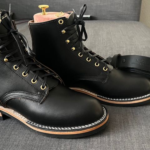 Nicks Free Range in Wickett & Craig Black Oiled Latigo