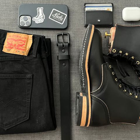 Nicks Free Range in Wickett & Craig Black Oiled Latigo