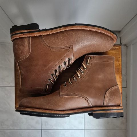 Oak Street Bootmakers Trench Boot in Maryam Cullata Cavallo Reverse Horse Rump