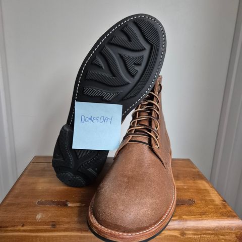 Oak Street Bootmakers Trench Boot in Maryam Cullata Cavallo Reverse Horse Rump