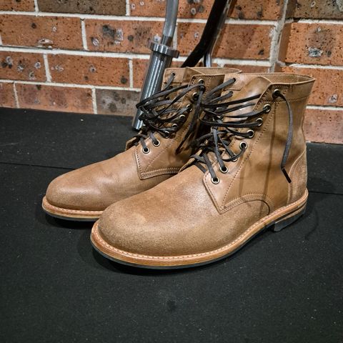 Oak Street Bootmakers Trench Boot in Maryam Cullata Cavallo Reverse Horse Rump