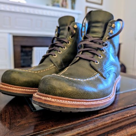 Grant Stone Brass Boot in Badalassi Carlo Oliva Minerva Box
