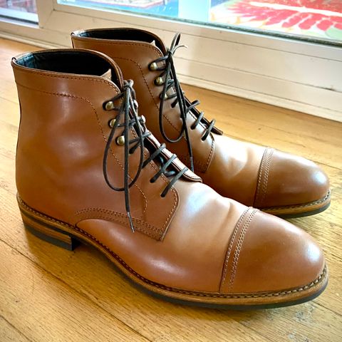 Carmina Dress Boots 80179 in Horween Natural Shell Cordovan