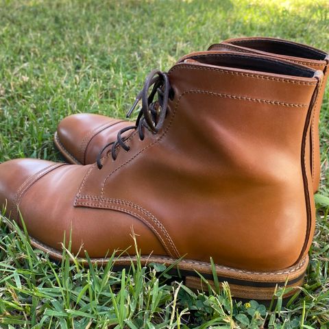Carmina Dress Boots 80179 in Horween Natural Shell Cordovan