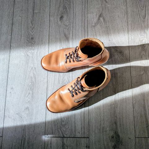 Clinch Yeager Boots in Degermann Natural Gustave Cowhide