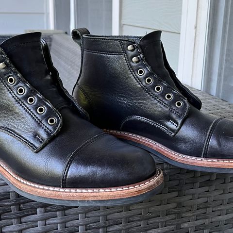 Rancourt & Co. Byron Boot in Horween Black Essex