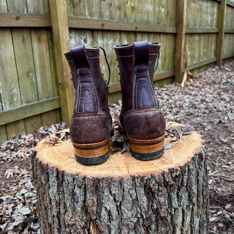 Drew's 8-Inch Logger in Brown Roughout & Brown Smooth