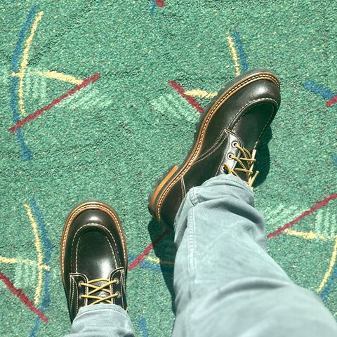 Truman Moc Toe in Horween Java Waxed Flesh