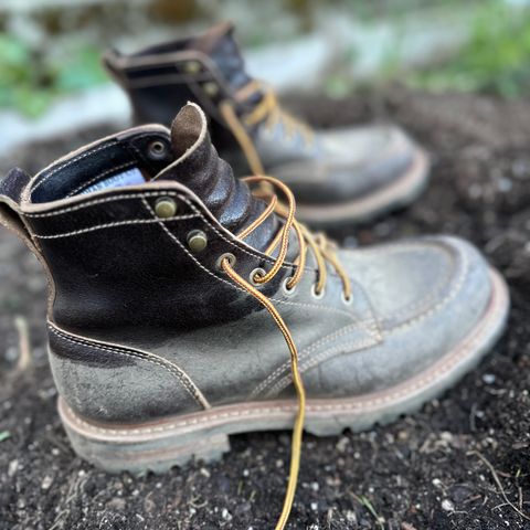 Truman Moc Toe in Horween Java Waxed Flesh