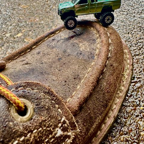 Truman Moc Toe in Horween Java Waxed Flesh