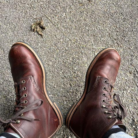 View photo of Red Wing Blacksmith in S.B. Foot Briar Oil Slick