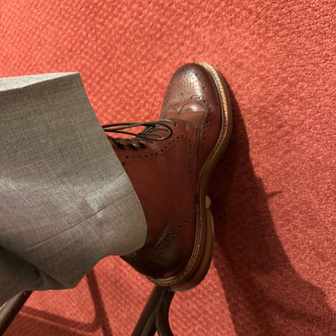 Beckett Simonon Nolan Brogue Boots in Gruppo Mastrotto Bordeaux Full-Grain Calfskin