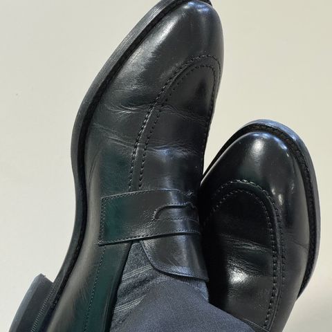 Beckett Simonon Cohen Loafers in Gruppo Mastrotto Black Full-Grain Calfskin