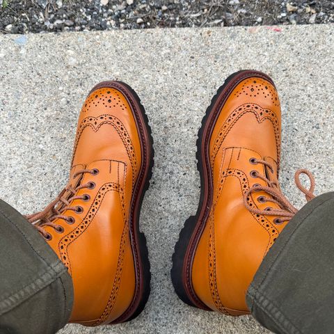 Tricker's x Wildsmith Stow Country Boot in Acorn Antique