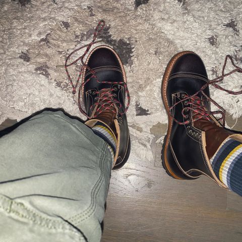 Truman Cap Toe Boot in Horween Java Waxed Flesh