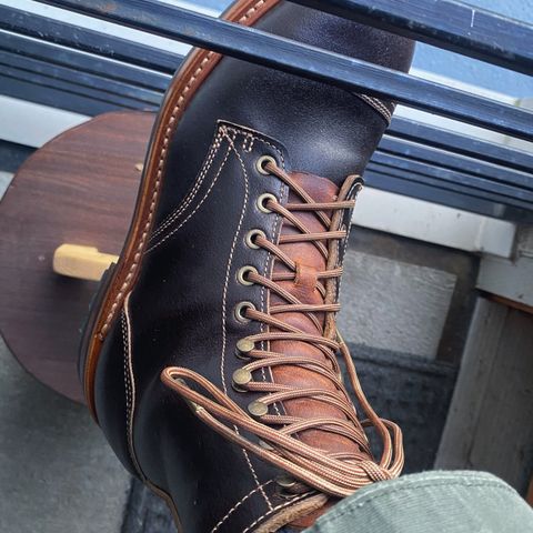Truman Cap Toe Boot in Horween Java Waxed Flesh