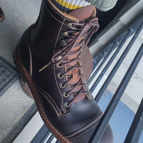 Truman Cap Toe Boot in Horween Java Waxed Flesh