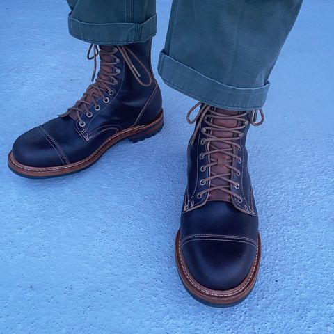 Truman Cap Toe Boot in Horween Java Waxed Flesh