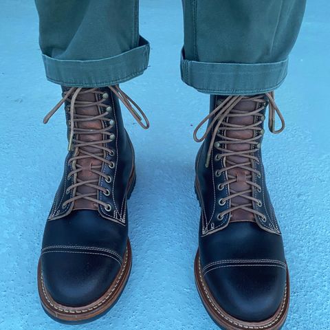 Truman Cap Toe Boot in Horween Java Waxed Flesh