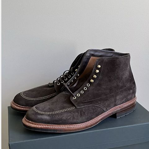 Alden Indy Boot in Dark Brown Suede