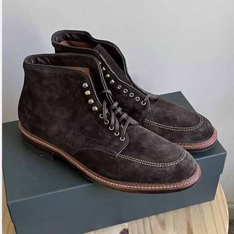 Alden Indy Boot in Dark Brown Suede