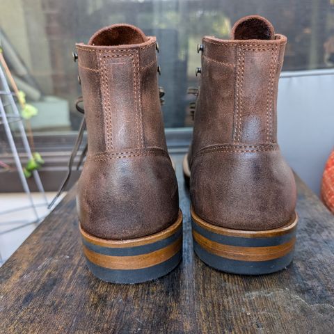 Truman Cap Toe Boot in C.F. Stead Snuff Waxy Commander Suede