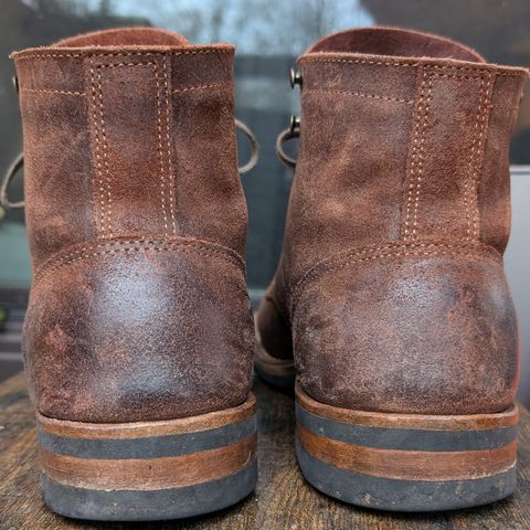 Truman Cap Toe Boot in C.F. Stead Snuff Waxy Commander Suede