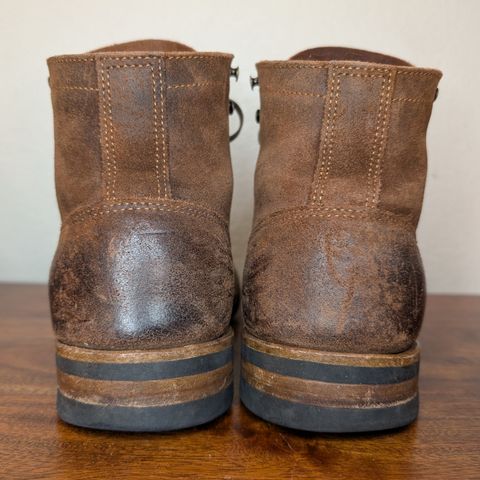 Truman Cap Toe Boot in C.F. Stead Snuff Waxy Commander Suede