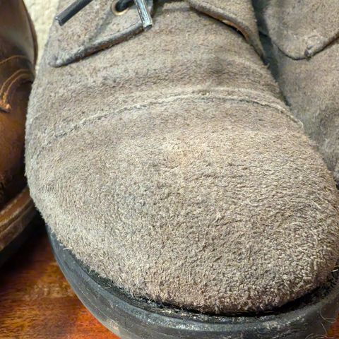 Truman Cap Toe Boot in C.F. Stead Snuff Waxy Commander Suede