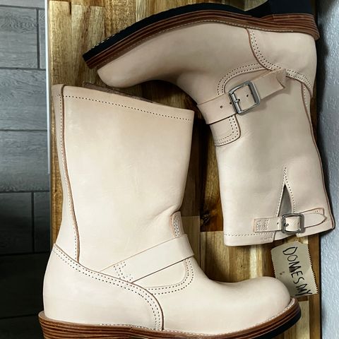 KIND 1930s Engineer Boots in Italian Veg-Tanned Leather