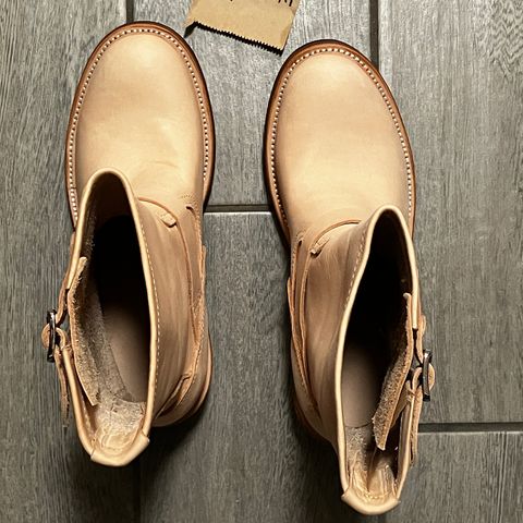 KIND 1930s Engineer Boots in Italian Veg-Tanned Leather