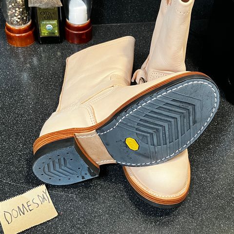 KIND 1930s Engineer Boots in Italian Veg-Tanned Leather