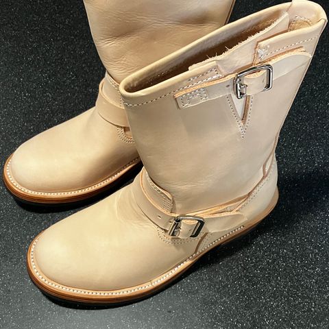 KIND 1930s Engineer Boots in Italian Veg-Tanned Leather