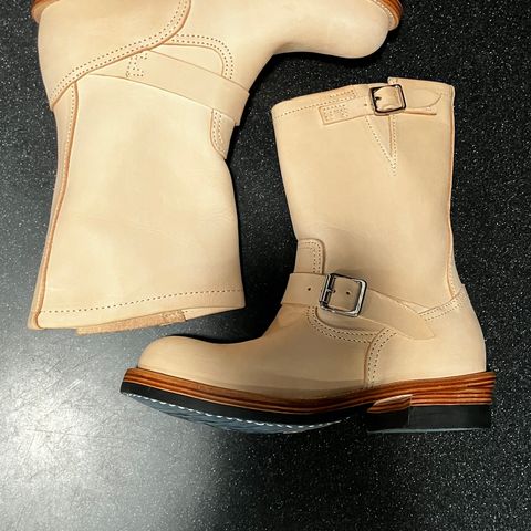 KIND 1930s Engineer Boots in Italian Veg-Tanned Leather