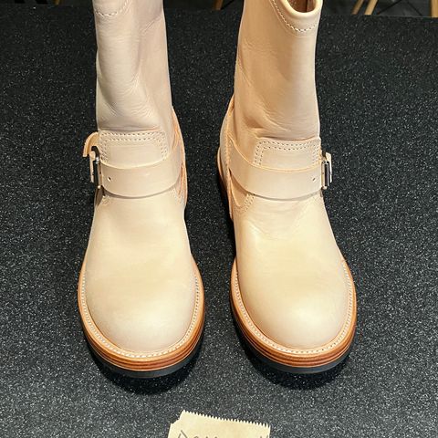 KIND 1930s Engineer Boots in Italian Veg-Tanned Leather